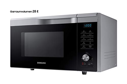 Samsung MC2BM6035CS/EG Combination Microwave with Grill and Hot Air, 900 W, 28 Cooking Chamber (Extra Large), 20.5" Width, HotBlast Technology, SlimFry, Silver