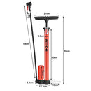 FITTOO Bike Air Pump,High Pressure Bicycle Floor Hand Pump,Compatible with Presta,Schrader,Dunlop Valve,Inflating for Road Bikes,Mountain Bikes,Hybrid Bikes,Children Bikes,Balls,Balloons etc(Red)