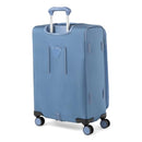 Travelpro VersaPack+ Lightweight Softside Expandable Checked Luggage, 8 Spinner Suitcase, TSA Lock, Men and Women, Checked Medium 25-Inch, Elemental Blue, Elemental Blue, Checked Medium 25-Inch,