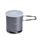 Fire-Maple 1L Hard Anodized Aluminum Pot | Outdoor Camping Backpacking Hiking Picnic Pot | Camping Cookware Pot with Heat Exchanger | Perfect Size for Solo Backpacker