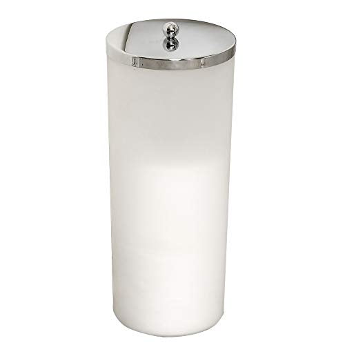Zenna Home 7668K, Toilet Paper Canister, Frosted