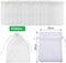 100pcs 20 * 30cm Fruit Protection Bags, Reusable Mesh Drawstring Protectors Bag for Fruits Vegetables, Garden Orchard Netting Protector (100, White-20 * 30CM)