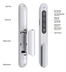 Wireless Presenter Remote, RF 2.4GHz USB Presentation Remote Control PowerPoint Presentation Clicker for Keynote/PPT/Mac/PC … (White)