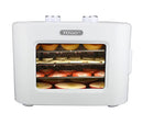 TODO 400W Food Dehydrator Stainless Steel Interior Preserve Yogurt Fruit Dryer Jerky Maker - White