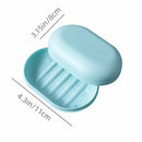 Plastic Soap Dish, 2 PCS Soap Dish with Lid, Bathroom Soap Holder, Soap Cases with Lid, Soap Box for Shower Travel Bathroom