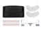 ROLLINGDOG18 Inch Paint Roller Set 6PCS - 18" Paint Roller Sleeves 2 Pcs with Roller Frame,Paint Tray with 2pcs Tray Liners