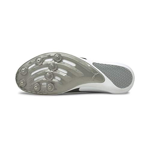 PUMA Men's EVOSPEED SPRINT 10 Sneaker, Puma White-puma Black-lava Blast, 10.5 US