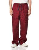 Dickies Gen Flex Men Scrubs Pant Drawstring Cargo 81003, D-Wine, Medium