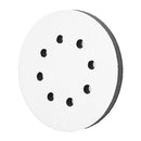 5Inch 5/6/8 Holes Hook and Loop Soft Sponge Cushion, Interface Buffer Pad, Sanding, Discs Pad, Soft Foam Buffering Pad, Interface Pad, Soft Density Interface Pad for Drill Grinder (5 inches 8 Holes)