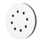 5Inch 5/6/8 Holes Hook and Loop Soft Sponge Cushion, Interface Buffer Pad, Sanding, Discs Pad, Soft Foam Buffering Pad, Interface Pad, Soft Density Interface Pad for Drill Grinder (5 inches 8 Holes)