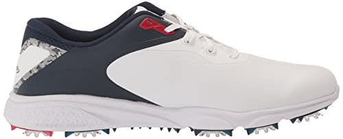 Callaway Men's Coronado V3 Golf Shoe, White/Blue/Red, 12