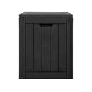 Gardeon Indoor/Outdoor Storage Box 118L with Lockable Lid for Patio Cushions, Pool Accessories, Toys, Gardening Tools, Sports Equipment, Waterproof and UV Resistant Resin, Black