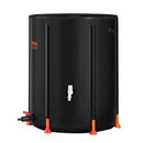 VEVOR Collapsible Rain Barrel, 53 Gallon Large Capacity, PVC Rainwater Collection System with Spigots and Overflow Kit, Portable Water Tank Storage Container for Garden Water Catcher, Black