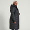 Kathmandu Winterburn Womens Down Puffer 600 Fill Longline Warm Winter Coat Women's Black 14