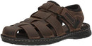 Rockport Men's Darwyn Fisherman Sandal, Brown Ii Leather, 11.5