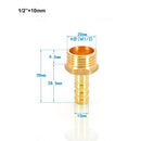 TopHomer 1Pcs BSP Hose connector Brass Pipe Fitting 6mm/8mm/10mm/12mm/16mm/19mm/25mm, Hose Barb Tail Male BSP Thread Connector Joint Copper Coupler Adapter