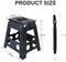 1x Folding Step Stool Portable Plastic Foldable Chair Store Flat Outdoor 39cm