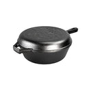 Lodge 3.2 Quart Cast Iron Cabin Combo Cooker, Black