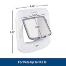 PetSafe Interior and Exterior Cat Door – Microchip RFID Pet Door – 4-Way Locking – Works With up to 40 Programmed Pets