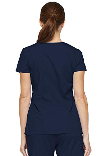Dickies EDS Signature Women Scrubs Top V-Neck 85906, Navy, Large