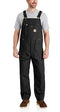 CARHARTT Men's Bib Overalls, Black, 32W x 32L US