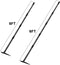 FLY HAWK Garden Hoe, 152 cm Hoe Garden Tool Triangle Garden Hoe with Sharp Blade for Digging, Weeding, Cutting and Losing Soil, Metal Handle with Adjustable Length