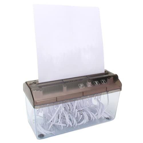 Nisorpa Mini Hand Paper Shredder A4 Portable Manual Paper Shredders Documents Paper Cutting Tool Home Office Desktop Stationery