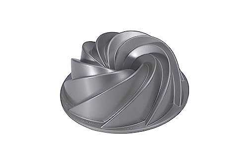 Nordic Ware Heritage Bundt Cake Pan (10 Cup), Gray, 80637