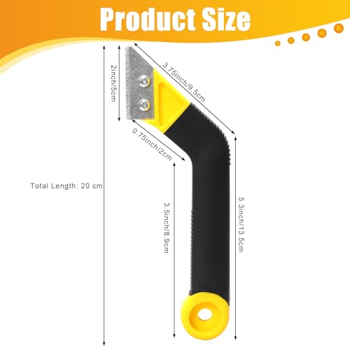 Zhichengbosi Grout Removal Tool, Tile Grout Remover Tiling Tools, Saw Angled Grout Scraping Rake with 3 PCS Extra Replacement Accessories for Tile Cleaning