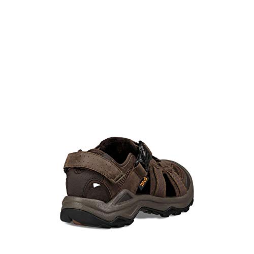 Teva Men's Omnium 2 Leather Fisherman Sandal, Turkish Coffee, 12 Medium US, Turkish Coffee, 10