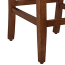 70cm Luxury Brown Faux Leather Barstool