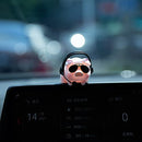 Car Rear View Mirror Pendant Lucky Piggy Hanging Ornament Auto Interior Decoration (Pilot)