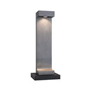 Paulmann Concrea 94502 LED Outdoor Bollard Light IP44 Including 1 x 6.8 Watt Bollard Light Made of Black Sandstone Garden Lighting Concrea 3000 K