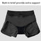 WILLIT Women's 3" Quick Dry Swim Board Shorts with Brief Liner UPF 50+ Swimming Bottoms Trunks Black M