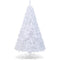 COSTWAY 6Ft-Artificial-PVC-Christmas-Tree-W-Stand-Holiday-Season-Indoor-Outdoor-White