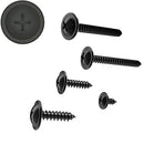 100 Auprotec Tapping Screws Phillips Flat Head with Washer Black Galvanised 3.9 x 16 mm