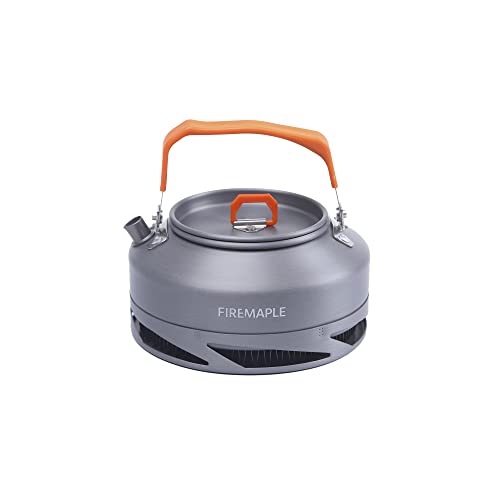 Fire-Maple XT1 0.8 Liter Camping Kettle | Portable Lightweight Aluminum Teapot | Heat Exchanger Pot