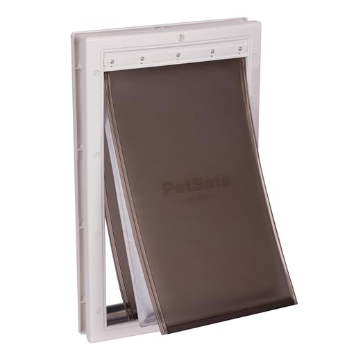 PetSafe Extreme Weather Energy Efficient Pet Door - 3 Flap System - for Large Dogs Up to 100 lb