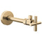 Delta Faucet 1/2" x 3/8" Angled Supply Stop Valve with Contemporary Handle Gold, Water Shut Off Valve, Brass Shut Off Valve, 1/4 Turn Shut Off Valve, Champagne Bronze DT022201-CZ