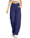 G4Free Wide Leg Pants for Women Yoga Dress Pants with Pockets Petite/Regular/Tall Loose Casual Work Trouser Pants Navy