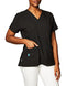 Carhartt Women's Cross-Flex Media Scrub Top, Black, Small