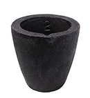 #2 - 4 Kg Foundry Clay Graphite Crucibles Cup Furnace Torch Melting Casting Refining Gold Silver Copper Brass Aluminum