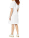 Dickies EDS Professional Women Scrubs Dress Button Front 84500, White, X-Small