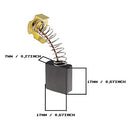 Carbon Brushes 7 x 17 x 17 mm Compatible with Rexon M2500A Mitre Saw Power Tool Spare Parts Power Tool Accessories 2 Pairs