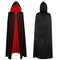 Halloween Vampire Cloak Capes Robes,Unisex Adult or Kids Reversible Hooded Witch Cloak for Party Cosplay Costumes (80cm)