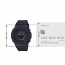 Casio Men's G-Shock Duo Slim Analog-Digital Watch, Black Face, Black Band