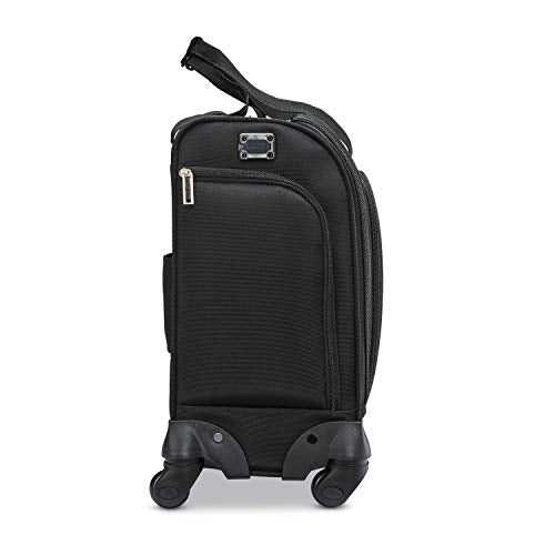 Samsonite Underseat Carry-on Spinner with USB Port, Jet Black, One Size, Underseat Carry-on Spinner with USB Port