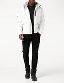 Helly-Hansen Men's Crew Hooded Midlayer Jacket, White, Large