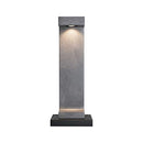 Paulmann Concrea 94502 LED Outdoor Bollard Light IP44 Including 1 x 6.8 Watt Bollard Light Made of Black Sandstone Garden Lighting Concrea 3000 K