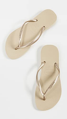 havaianas Womens 4000030-2967-390 Slim Sandal Gold Size: 5-6